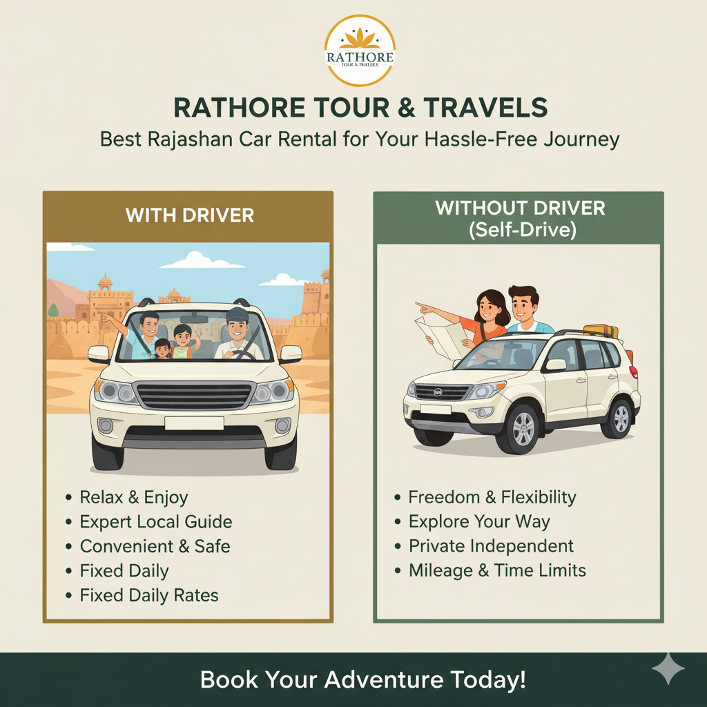 car rental for rajasthan tour